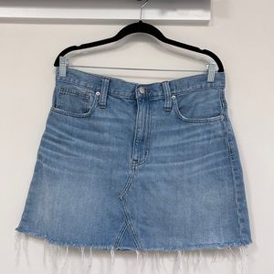 Madewell Rigid Denim A-Line Skirt
